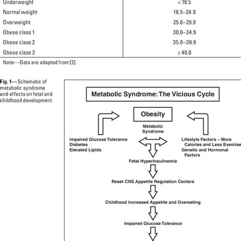 Body Mass Index Classification Download Scientific Diagram