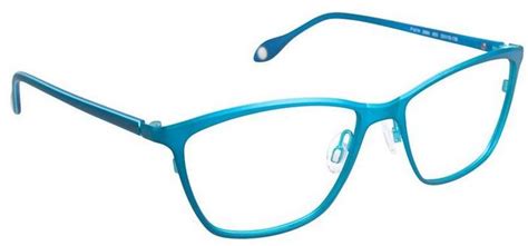 Fysh Uk F 3560 653 Turquoise Blue Eyeglasses Glasses Spectacles