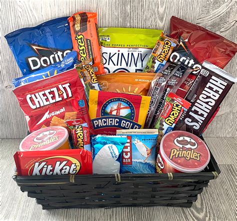 Snack Basket T Basket Of Snacks Large Snack Basket Etsy