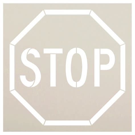 Stop Sign Stencil By Studior12 Select Size Usa Made Paint Garage