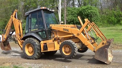 Case 580 L Series 2 4x4 Backhoe With Extendahoe And Cab Youtube