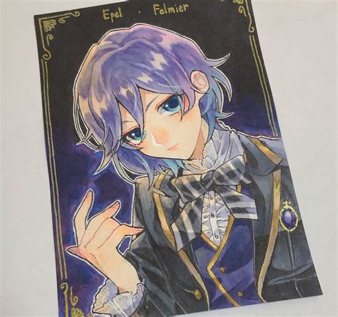 Pixiv is an illustration community service where you can post and enjoy creative work. 【原画】ツイステ エペル ポストカード イラスト - 篝火 - BOOTH