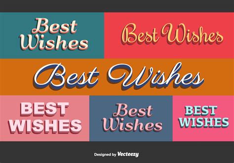 Best Wishes Vector Cards 93294 Vector Art At Vecteezy