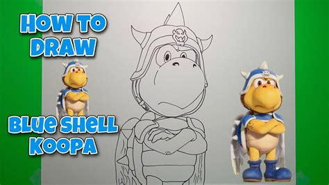 How To Draw Blue Shell Koopa The Super Mario Bros Movie Step By