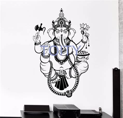 Buy Vinyl Wall Decal India Ganesha Hinduism God