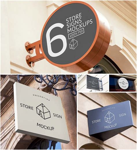 Store Sign Mockups Free Download