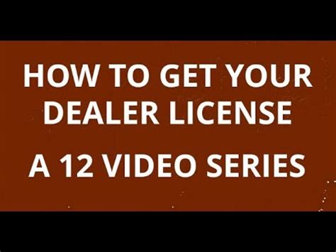 Once licensed, you should receive two separate emails providing you with a user name and password to access the etag system. How to Get Your Dealer License - 12 Videos - YouTube