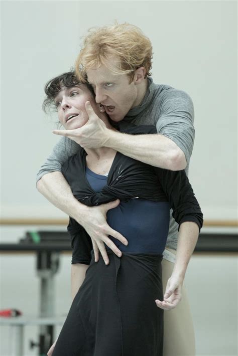 Laura Morera As Elizabeth And Steven Mcrae As The Creature In Rehearsal
