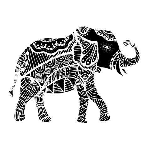 Hand Drawn Indian Elephant — Stock Vector © Frescomovie 98128720