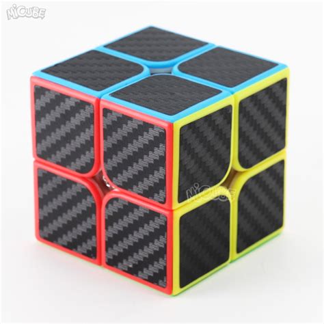 Magic Cube 2x2x2 Carbon Fiber Speed Cube 2x2 Moyu Cube 22 Game Puzzle