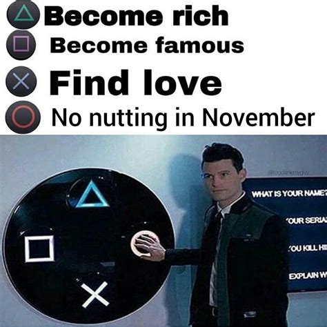 No nut November | No Nut November / NNN | Know Your Meme