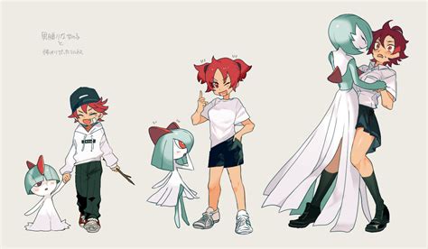 Gardevoir Kirlia And Ralts Original And 1 More Drawn By Newo