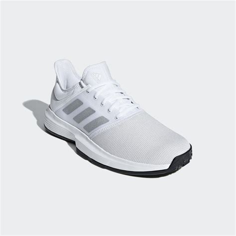 Adidas Mens Gamecourt Tennis Shoes White