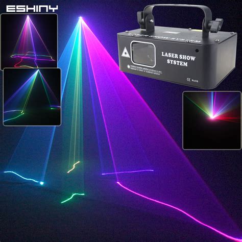 Eshiny Animation Rgb Laser Beam Disco Stage Light Pattern Projector Dmx