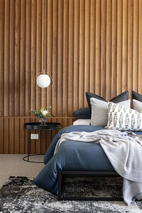New Scalloped Timber Feature Wall Bedroom Timber Walls Timber