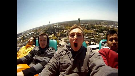 Funny Reaction To Rollercoaster Leviathan Back Seats Canadas Wonderland Hd Youtube
