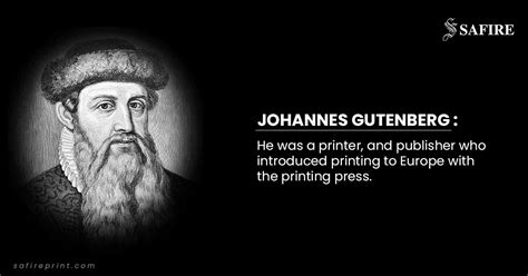 Choose from 59 different sets of flashcards about johannes gutenberg on quizlet. Do you know Johann Gutenberg? Check below! Through printing services, you can bring the ...
