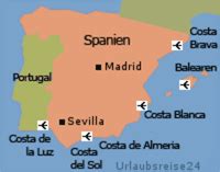Wie ebenfalls gut auf der karte spanien zu erkennen ist, liegen alle anderen größeren städte in der nähe der küste oder an flüssen. Urlaub Spanien Festland - Traumhafe Küsten und Städtereisen