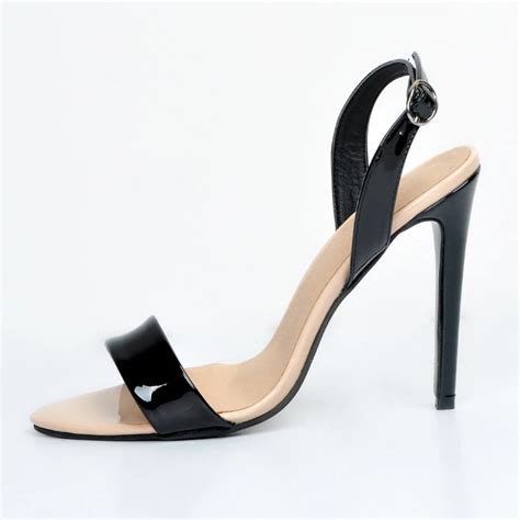 Simple Women Sandals High Heels Stilettos Fashion Summer Shoes Black