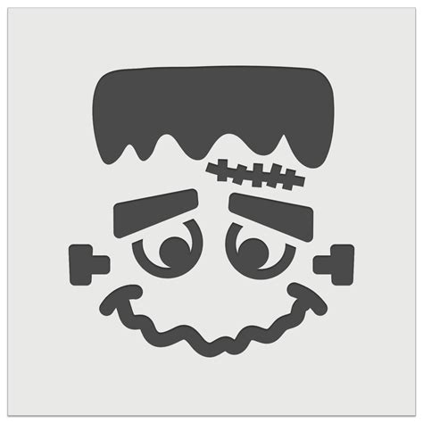 Stencil Frankenstein Face Template Ng