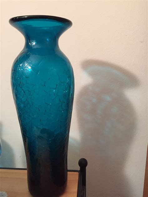 Blenko Crackle Glass Vase Crackle Glass Vase Glass Vase