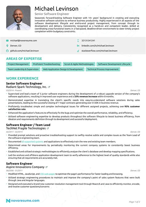 A developer or software engineer plays an important role in the design, testing, and maintenance of a software system. Software Engineer Resume - Example + How-to Guide for 2020