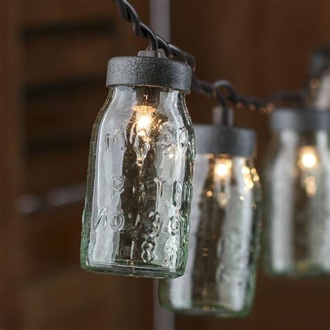 Small Glass Mason Jar Light Covers Lighting Primitive