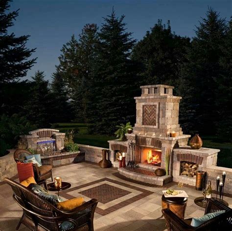 Dream Outdoor Area Backyard Fireplace Outdoor Fireplace Designs