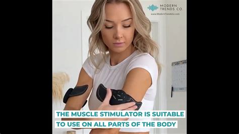 Ems Tens Unit Muscle Stimulator For Abs Arms Back Legs And Hips Youtube