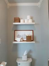 Floating Shelves Above Toilet Photos