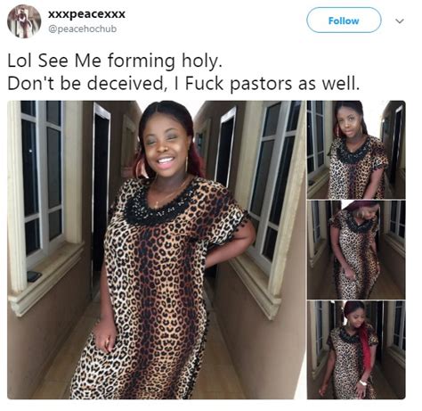I Have Sex With Pastors As Well Peace Lagos Based Lady Reveals On