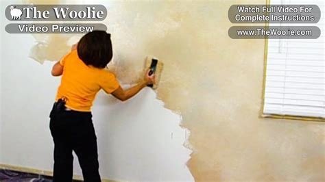 Quick Color Meshing Faux Painting Wall Technique By The Woolie How