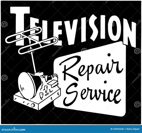 Television Repair Service Stock Vector Illustration Of Repairs 42094348