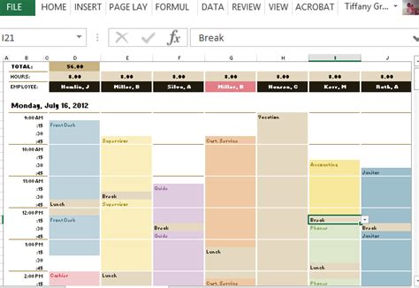 11 Employee Scheduling Excel Template Excel Templates Excel