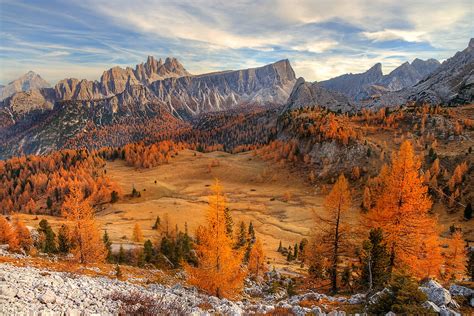 Mountain Ranges Dolomites Mountains Fall Nature Landscape Hd