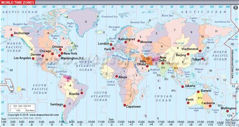 Current Time World Map Campus Map