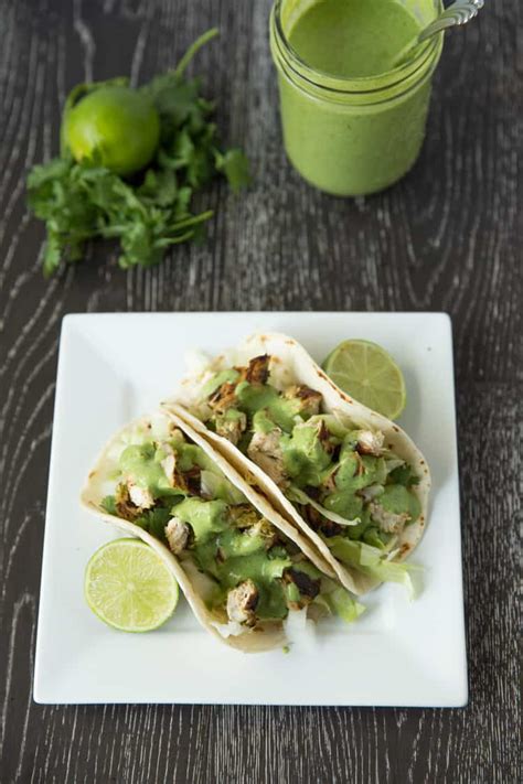 Maybe you would like to learn more about one of these? Chicken Tacos with Cilantro Lime Ranch Dressing — Tastes ...