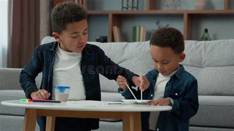Two Ethnic African American Multiracial Multiethnic Boys Kids