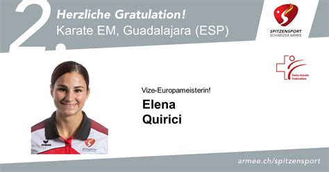 Elena quirici is a swiss karateka. Swiss Karate Federation | Elena Quirici: EM-Silber in ...
