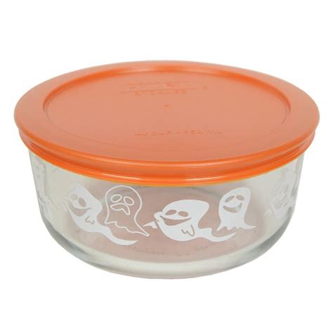 Pyrex 7201 4 Cup Ghost Glass Bowl And 7201 Pc Orange Lid Free Image Download