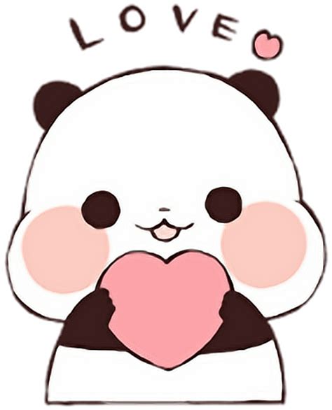 Cartoon Kawaii Cute Panda Drawing Aesthetic Cute