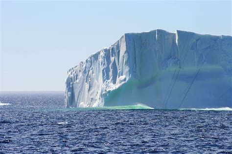 Iceberg Ocean Sea Arctic Floating Ice Climate Cold Water Sky