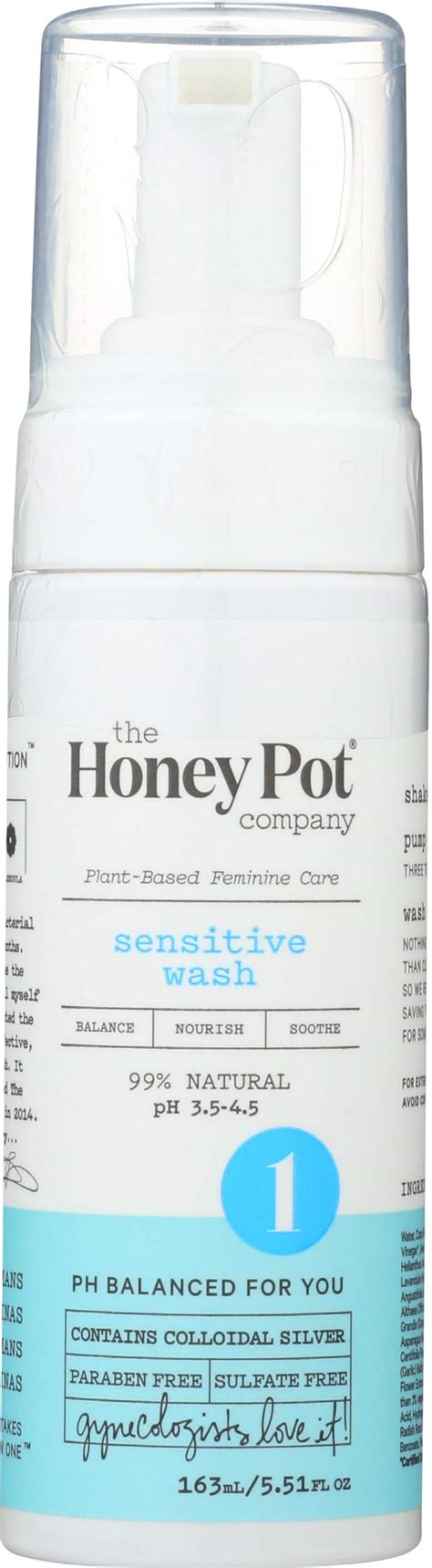 The Honey Pot Company Sensitive Wash Herbal Infused Feminine Hygiene Natural Wash For