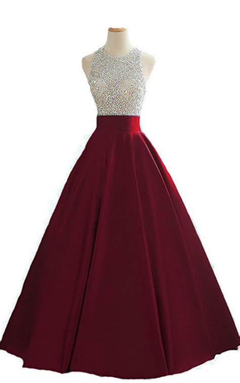 women s sequins keyhole back evening ball gown beaded prom formal dresses long formal prom