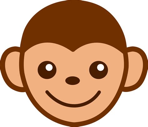 Baby Monkey Face Clip Art Free Clipart Images 2 Wikiclipart