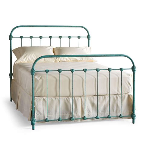 Wrought iron bed frames are usually painted black or a patina that gives it an aged look. Sundance Catalog Color idea for wrought iron bed frames ...