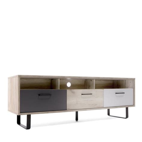 Maybe you would like to learn more about one of these? Newroom Lowboard, TV Board Eiche Grau Weiß Optik Modern ...