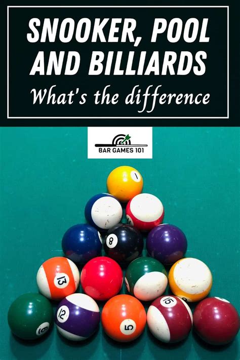 Free Difference Between Snooker And Billiards Game