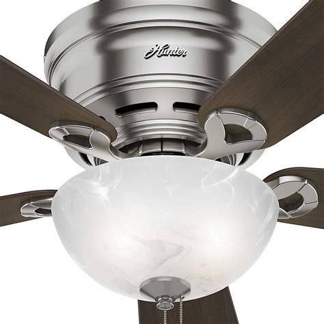 Shop hunter ceiling fans with lights of the highest quality, on sale at hansen wholesale! Hunter 42 in. Ceiling Fan Indoor Low-Profile 3-Speed ...