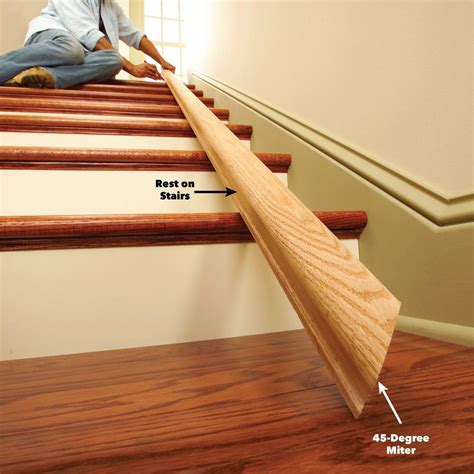 Install A New Stair Handrail Diy Wall Mounted Handrail Wood Handrail